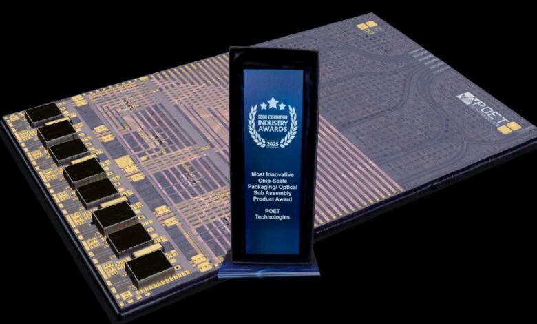 POET Technologies' most innovative award.